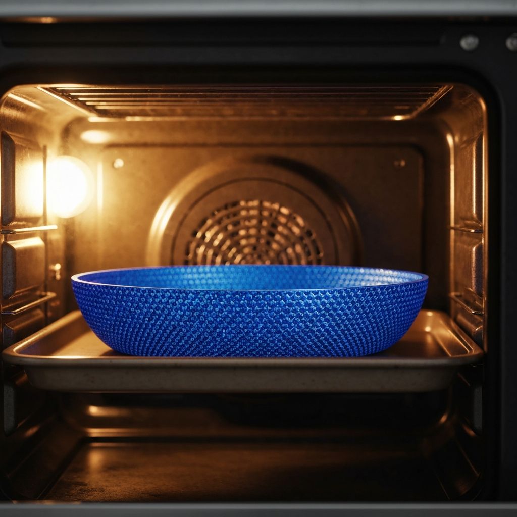 Oven Safe Blue Diamond Pan 600 Degrees